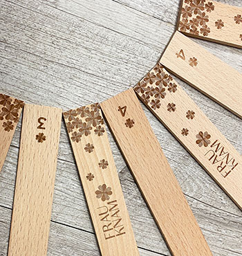 Varie misure bastoncini incisi