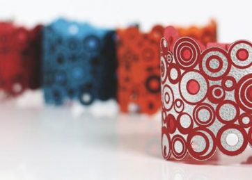 Pelle bicolore per laser