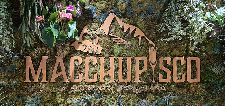 Insegna legno massello Macchupisco